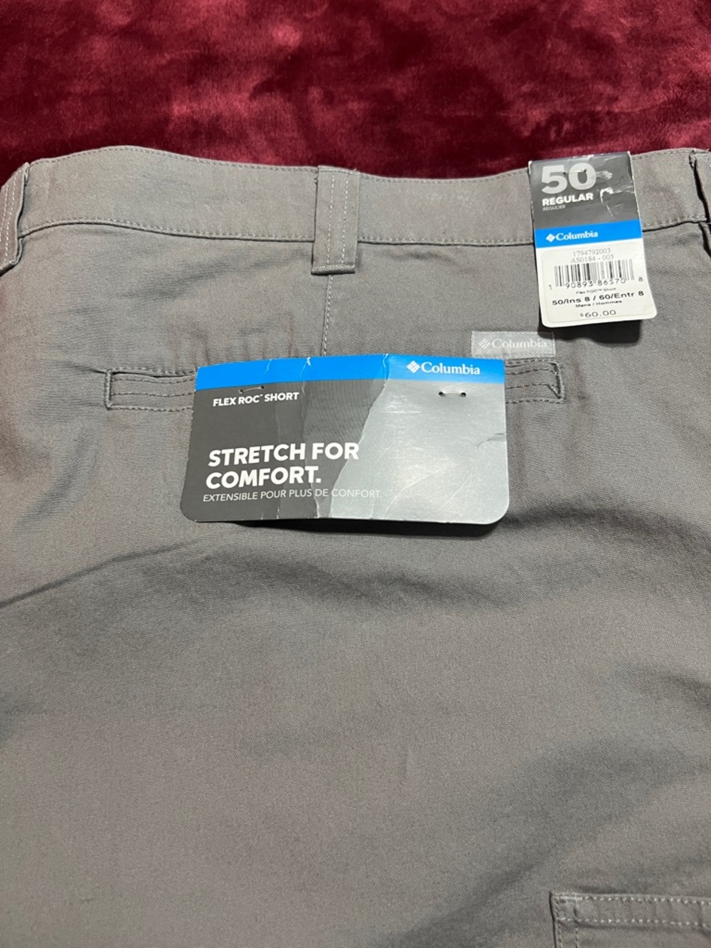 Columbia Men's Flex Roc Short - Charcoal Gray